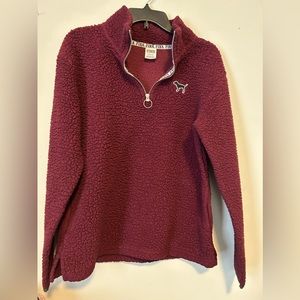 PINK Victoria's Secret Maroon Red Teddy Size Small Dog EUC